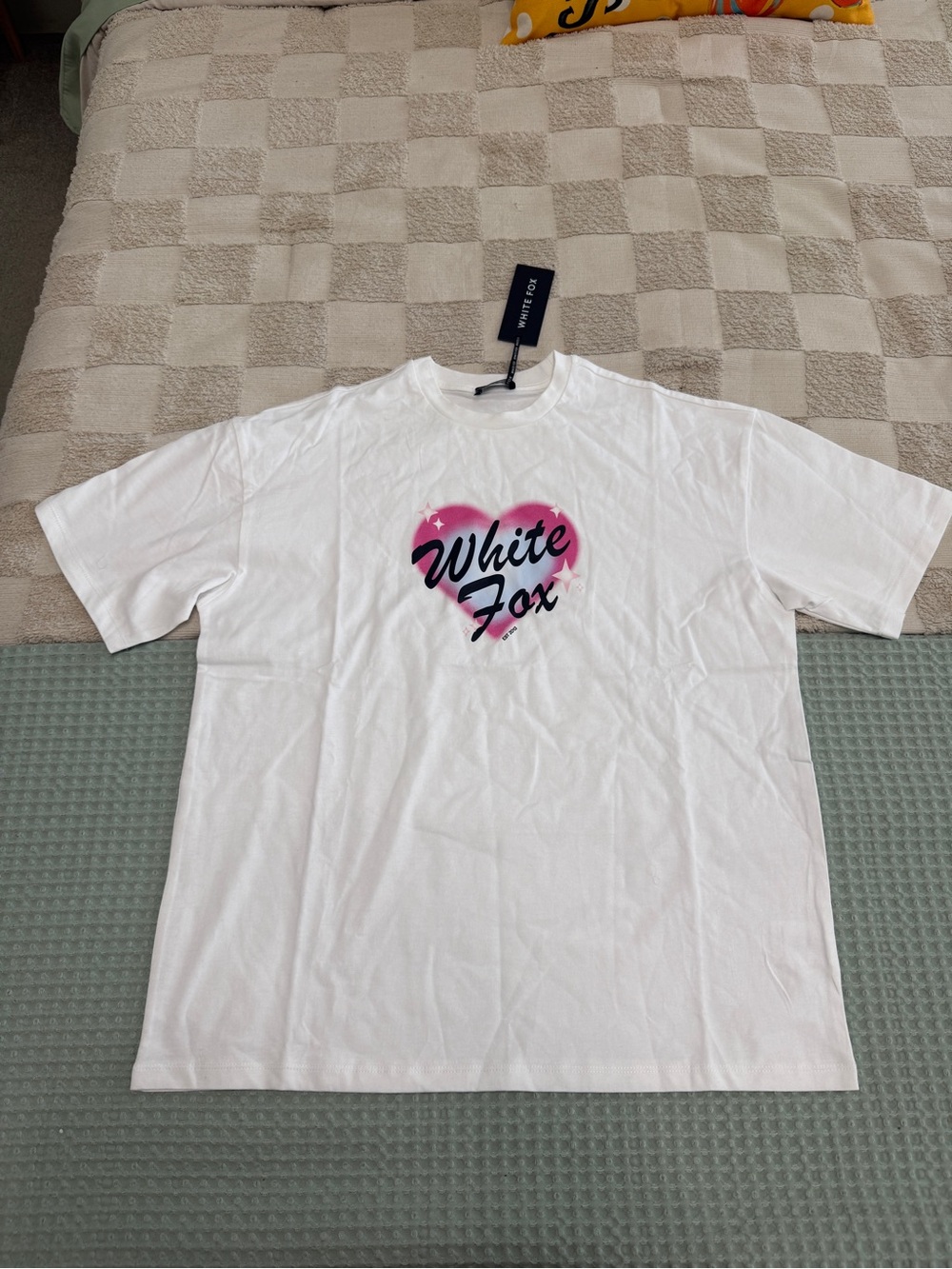 NWT White Fox Boutique "Permanent Love"‎ oversized tee size XS/S